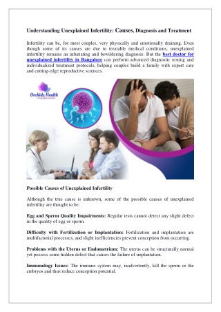 Understanding Unexplained Infertility Causes, Diagnosis and Treatment