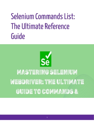 The Complete Selenium Commands Guide: Automate Like a Pro