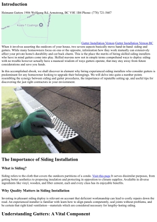 “Advantages of Hiring Experienced Siding Installers Who Understand Gutters”