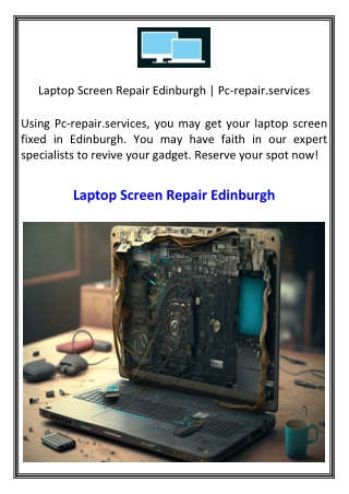 Laptop Screen Repair Edinburgh  Pc-repair.services