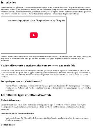 Coffret découverte : explorer plusieurs styles en une seule fois !