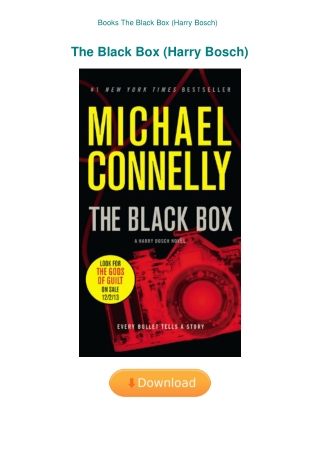Books The Black Box (Harry Bosch)