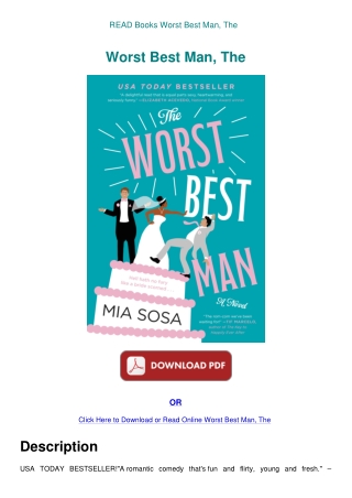 READ Books Worst Best Man  The