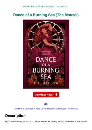 eBooks Dance of a Burning Sea (The Mousai)