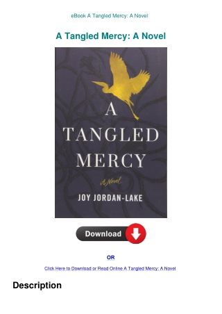 eBook A Tangled Mercy A Novel