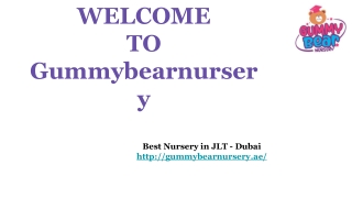 Best Nursery in JLT - Dubai