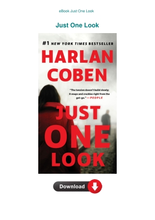 eBook Just One Look