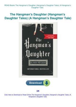 READ Books The Hangman's Daughter (Hangman's Daughter Tales) (A Hangman's Daughter Tale)