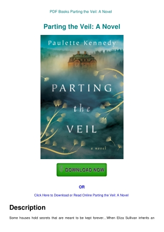 PDF Books Parting the Veil A Novel
