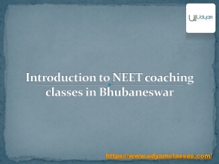 Ace NEET with the Best Coaching in Bhubaneswar – Join Udyam Classes Today!