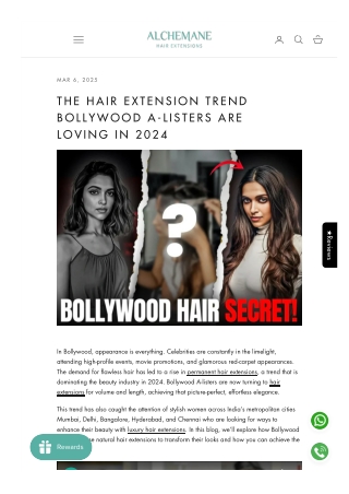 The Hair Extension Trend Bollywood A-Listers Are Loving in 2024