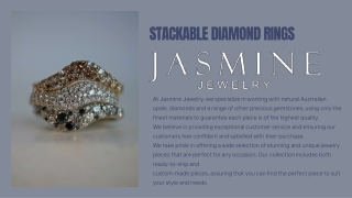 Stackable Diamond Rings