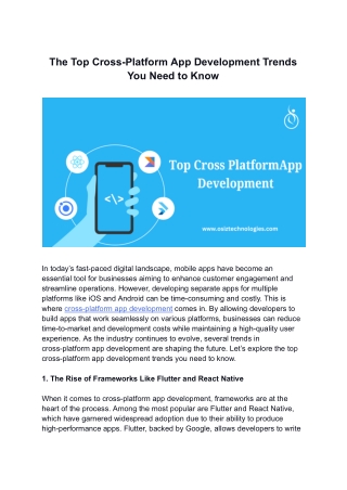 The Top Cross-Platform App Development Trends You Need to Know