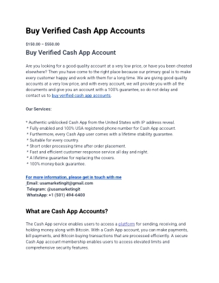 3 Best Places to Buy Verified Cash App Accounts