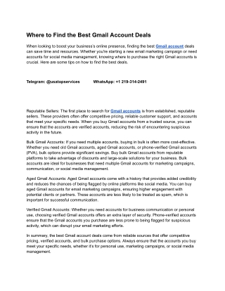 Buy Gmail Accounts – 100% Verified & Phone Verified
