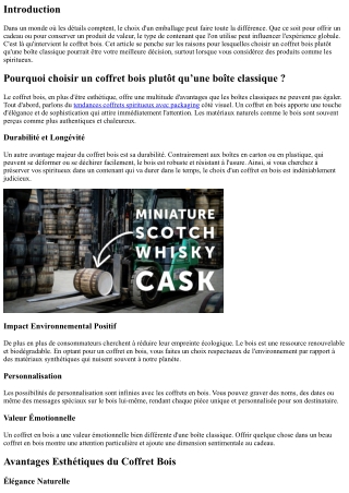 Pourquoi choisir un coffret bois plutôt qu’une boîte classique ?