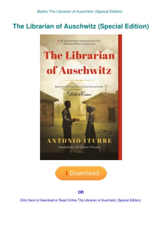 Books The Librarian of Auschwitz (Special Edition)