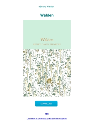 eBooks Walden