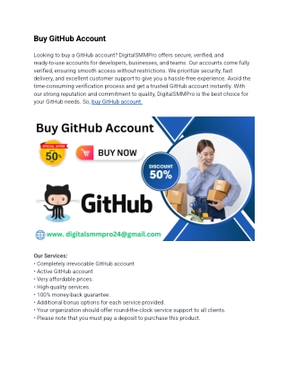 How to Buy GitHub Account  in 2025