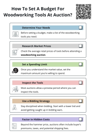 How To Set A Budget For Woodworking Tools At Auction?