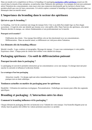 Branding et packaging : Comment se démarquer dans un marché saturé ?