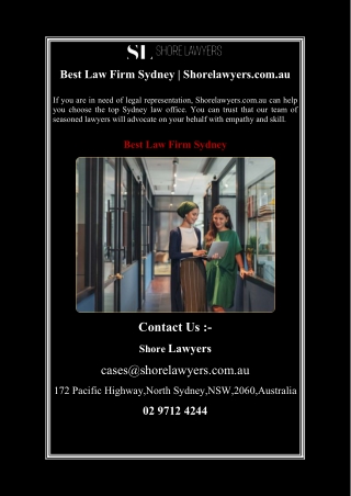 Best Law Firm Sydney