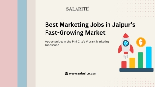 Best Marketing Jobs in Jaipur’s Fast-Growing Market