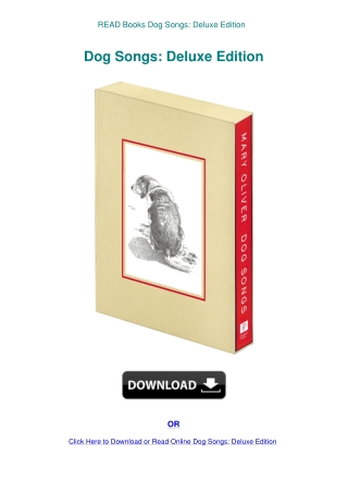 READ Books Dog Songs Deluxe Edition
