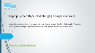 Laptop Screen Repair Edinburgh | Pc-repair.services