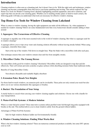 Top Home-Use Tools for Window Cleaning from Lakeland
