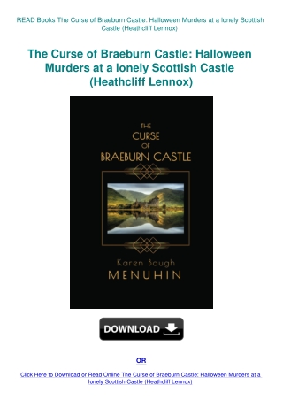READ Books The Curse of Braeburn Castle Halloween Murders at a lonely Scottish Castle (Heathcliff Le