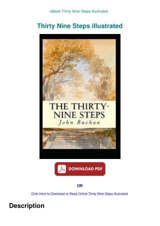 eBook Thirty Nine Steps illustrated