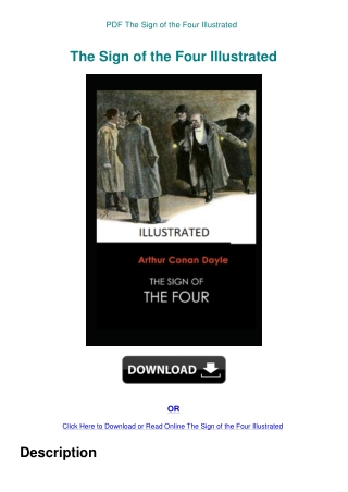 PDF The Sign of the Four Illustrated
