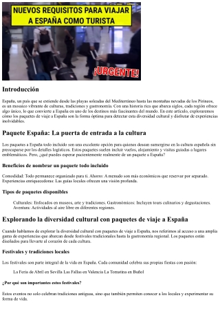 Explorando la diversidad cultural con paquetes de viaje a España