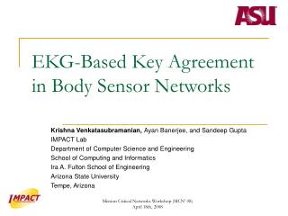 EKG-Based Key Agreement in Body Sensor Networks