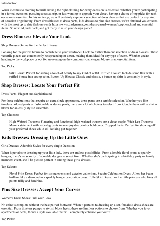 Dress to Thrill: Top Picks for each Celebration