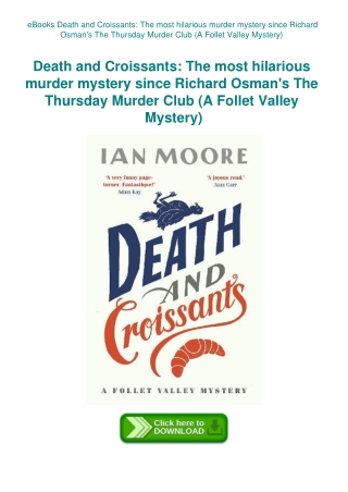 eBooks Death and Croissants The most hilarious murder mystery since Richard Osman's The Thursday Mur