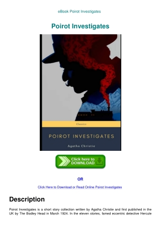 eBook Poirot Investigates