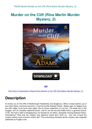 READ Books Murder on the Cliff (Rina Martin Murder Mystery  2)