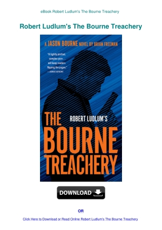eBook Robert Ludlum's The Bourne Treachery