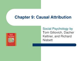Chapter 9: Causal Attribution