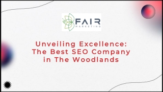 Unveiling Excellence The Best SEO Company in The Woodlands