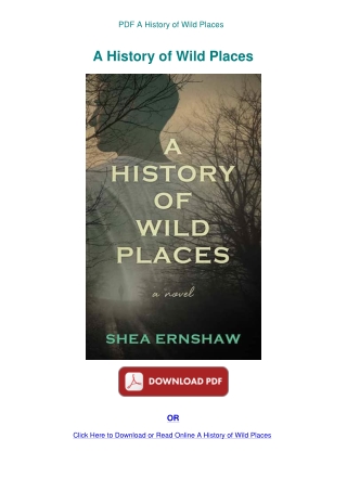 PDF A History of Wild Places