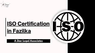 ISO Certification in Fazilka Contact 9314321001