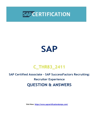 Are C_THR83_2411 Exam Dumps the Key to SAP Certification Success?