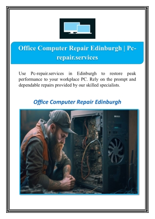 Office Computer Repair Edinburgh | Pc-repair.services