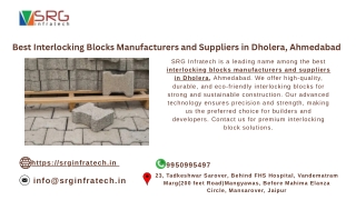Best Interlocking Blocks Manufacturers and Suppliers in Dholera