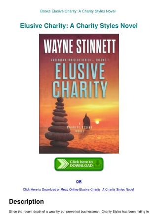 Books Elusive Charity A Charity Styles Novel