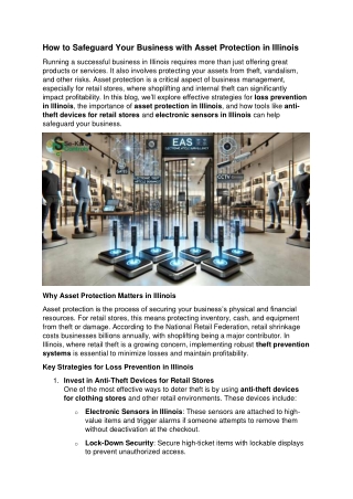 How to Safeguard Your Business with Asset Protection in Illinois