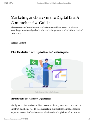 Marketing and Sales in the Digital Era_ A Comprehensive Guide